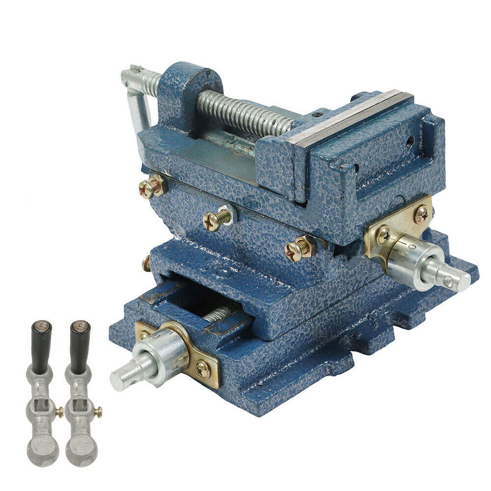 3" Cross Sliding Drill Press Vise Slide Vice Heavy Duty Machine Shop Grip Tools