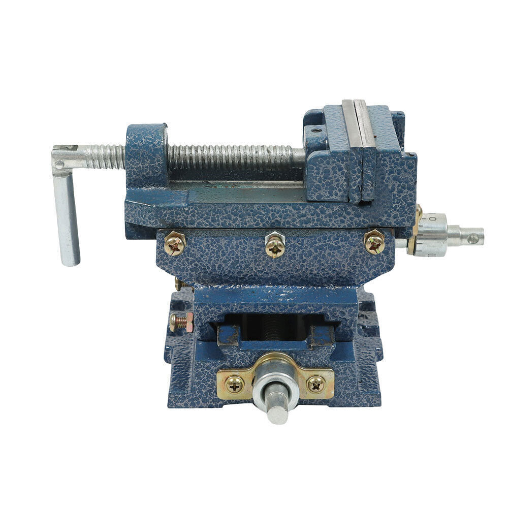 3" Cross Sliding Drill Press Vise Slide Vice Heavy Duty Machine Shop Grip Tools
