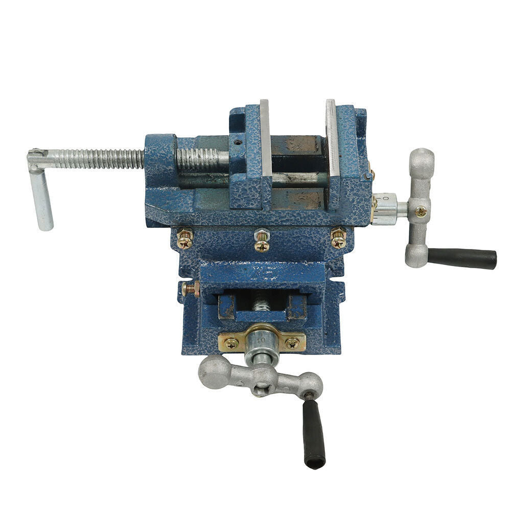 3" Cross Sliding Drill Press Vise Slide Vice Heavy Duty Machine Shop Grip Tools