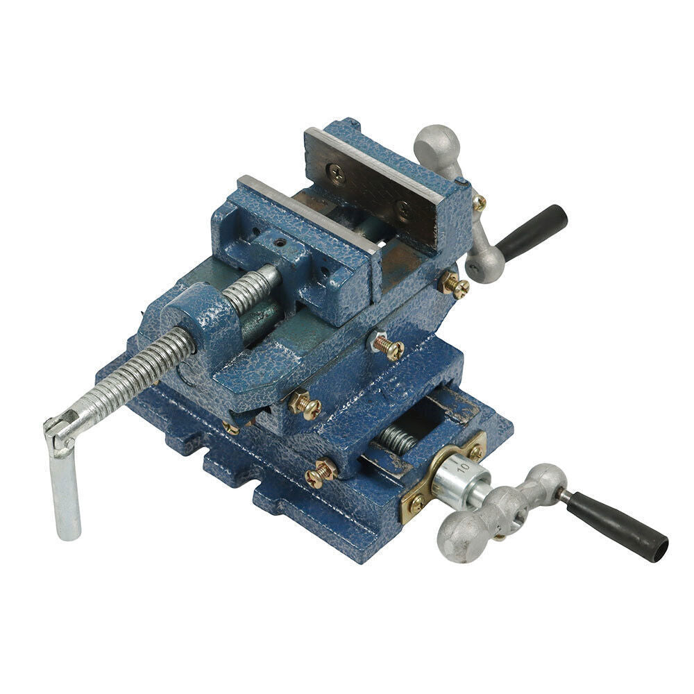 3" Cross Sliding Drill Press Vise Slide Vice Heavy Duty Machine Shop Grip Tools
