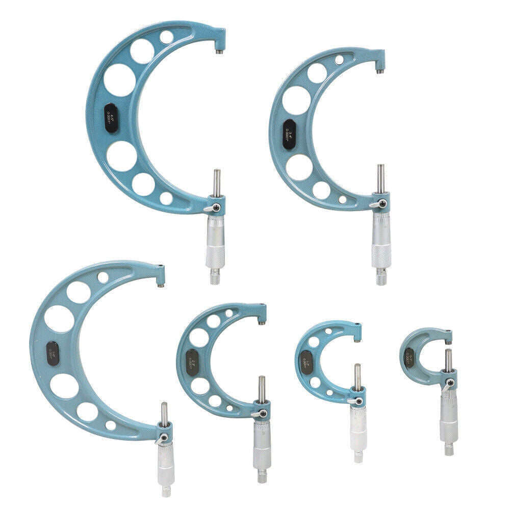 0.0001" Precision Outside Micrometer 6Pcs Set 0-6" Carbide Standards Set