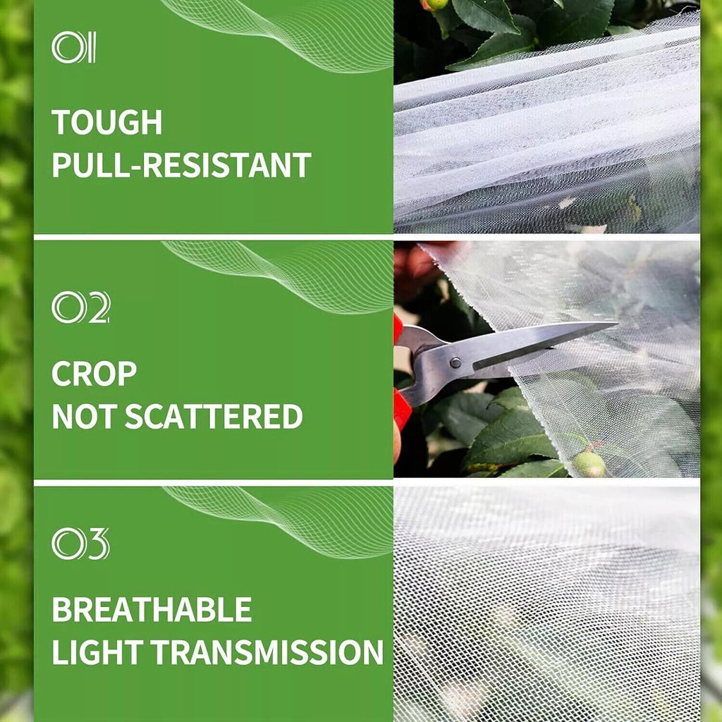 Mosquito Garden Bug Insect Netting Barrier Bird Net Plant Protect Mesh 10x30FT