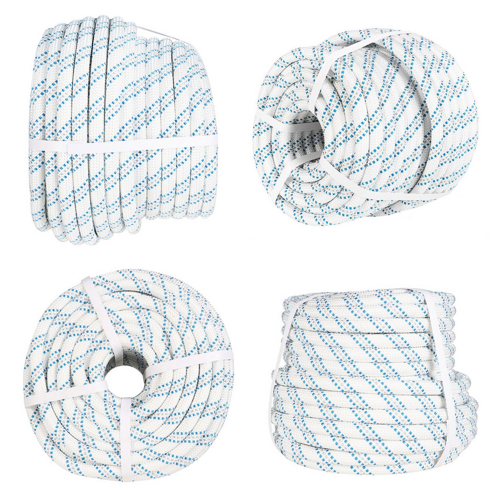 5/8" × 150' Double Braid Nylon Polyester Arborist Bull Rope Pulling Rigging Line