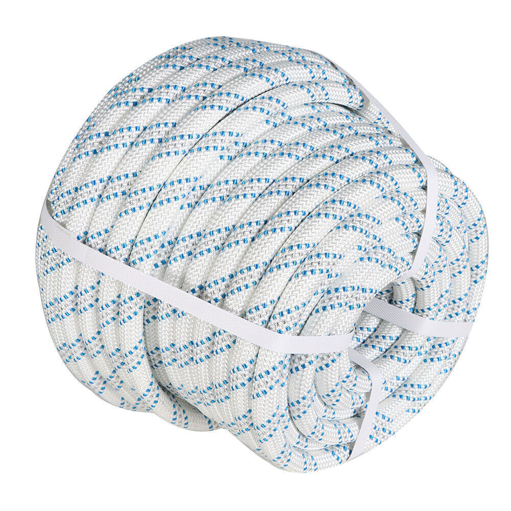 5/8" × 150' Double Braid Nylon Polyester Arborist Bull Rope Pulling Rigging Line