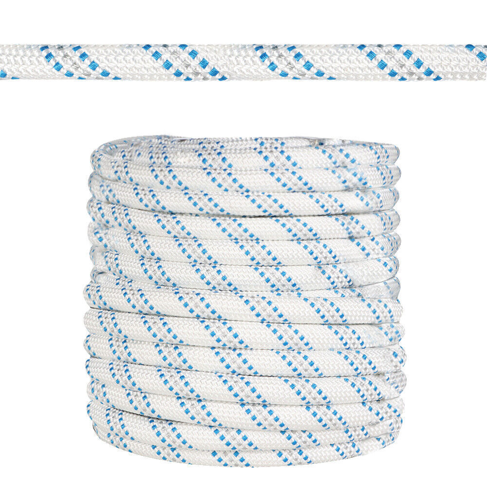 5/8" × 150' Double Braid Nylon Polyester Arborist Bull Rope Pulling Rigging Line
