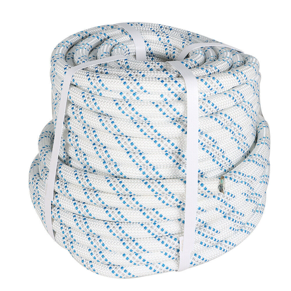 5/8" × 150' Double Braid Nylon Polyester Arborist Bull Rope Pulling Rigging Line