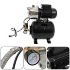 1.6HP 1320GPH 115V Shallow Well Pump Stainless Steel Pump With Pressure Tank