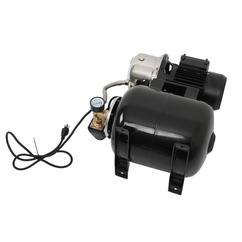 1.6HP 1320GPH 115V Shallow Well Pump Stainless Steel Pump With Pressure Tank