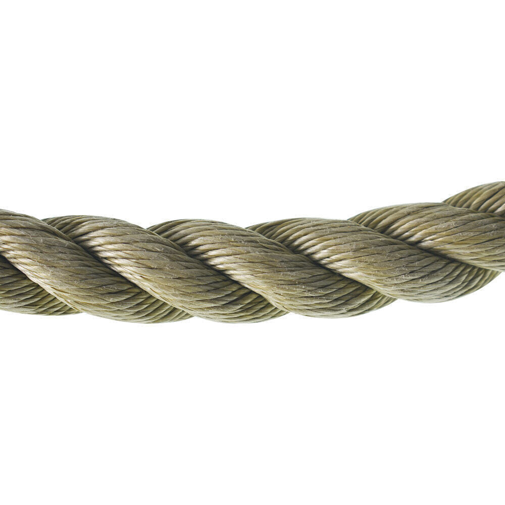 Manila Rope 1"×50' PP 3 Strand Twisted Rope Arborist Bull Rope Climbing Rope