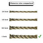 Manila Rope 1"×50' PP 3 Strand Twisted Rope Arborist Bull Rope Climbing Rope