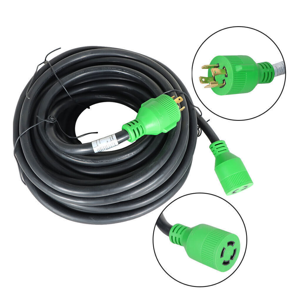 Generator Extension Cord 75 Ft 4 Prong Power Cable 10 4 30 Amp