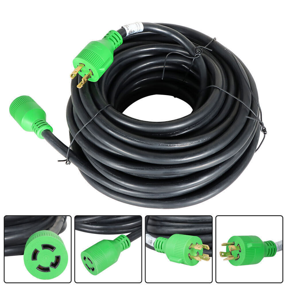 Generator Extension Cord 75 Ft 4 Prong Power Cable 10 4 30 Amp