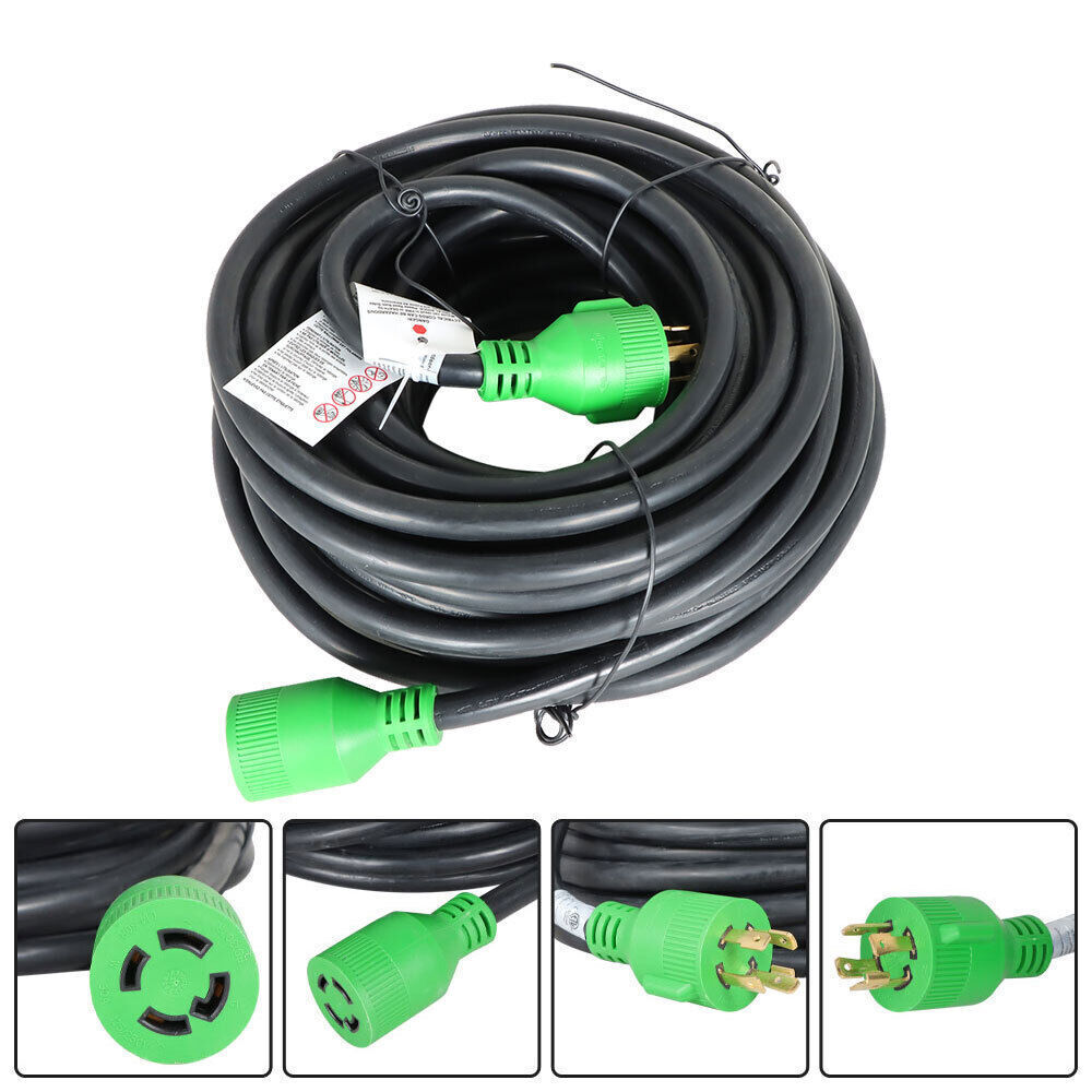 Generator Extension Cord 75 Ft 4 Prong Power Cable 10 4 30 Amp