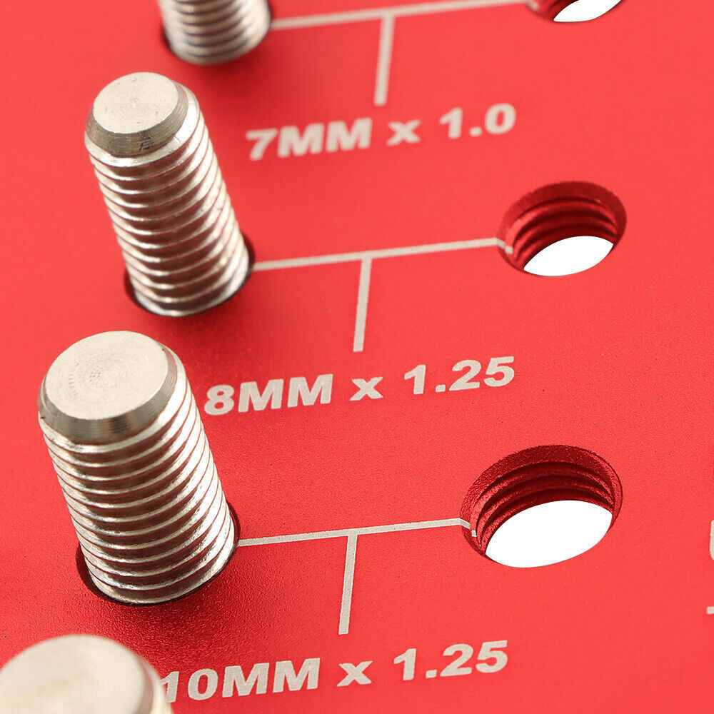 Nut and Bolt Thread Checker 28 Thread Identifier Gauge Inch and Metric Screw