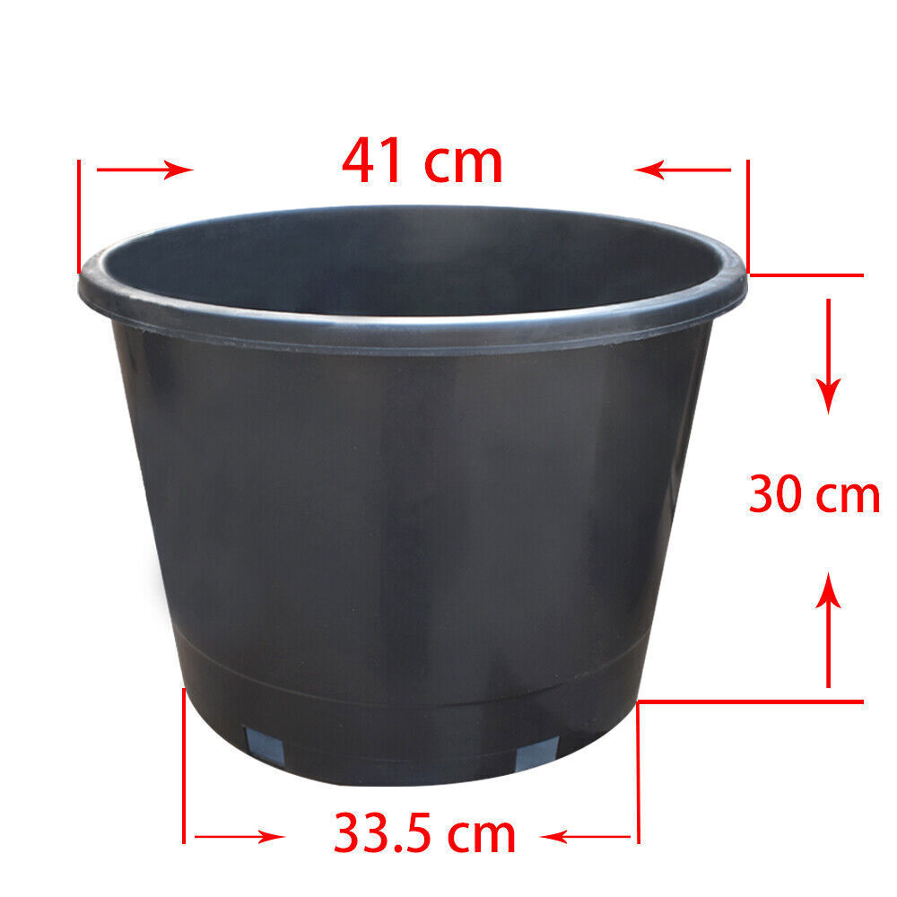 10-Pack 10-Gallon Heavy-Duty Plastic Nursery Pots
