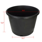 Large 10 Gallon Plant Flower Container 10PCS Plastic Nursery Pot Heavy Duty
