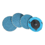 50 Pieces 2" 36 Grit Zirconia Roll Lock Die Grinder Sanding Grinding Disc New