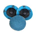 50 Pieces 2" 36 Grit Zirconia Roll Lock Die Grinder Sanding Grinding Disc New