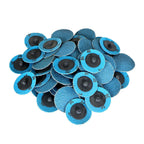 50 Pieces 2" 36 Grit Zirconia Roll Lock Die Grinder Sanding Grinding Disc New