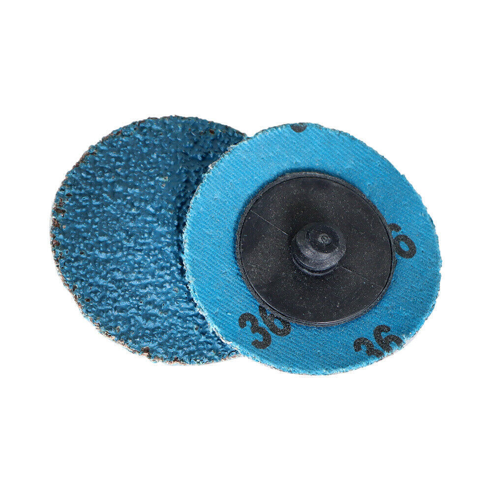 50 Pieces 2" 36 Grit Zirconia Roll Lock Die Grinder Sanding Grinding Disc New