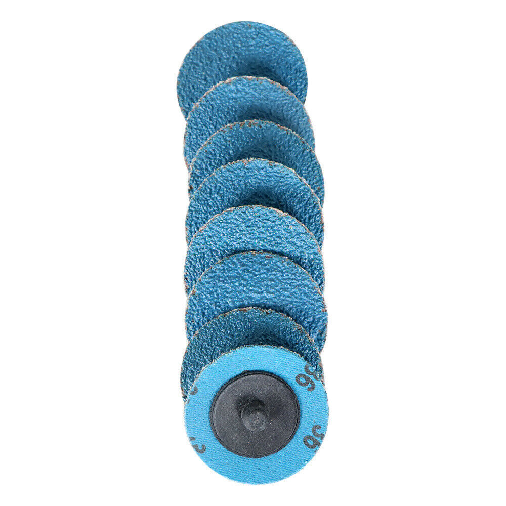 50 Pieces 2" 36 Grit Zirconia Roll Lock Die Grinder Sanding Grinding Disc New