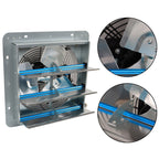 12 Inch Shutter Exhaust Fan For Attic Shed Garage Aluminum High Speed 1800CFM