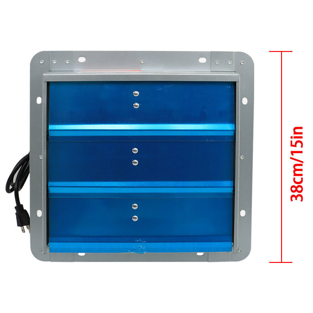12 Inch Shutter Exhaust Fan For Attic Shed Garage Aluminum High Speed 1800CFM