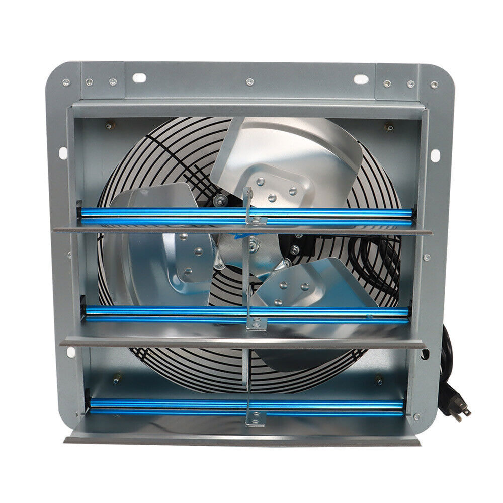 12 Inch Shutter Exhaust Fan For Attic Shed Garage Aluminum High Speed 1800CFM