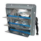 12 Inch Shutter Exhaust Fan For Attic Shed Garage Aluminum High Speed 1800CFM