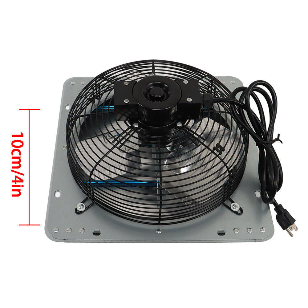 12 Inch Shutter Exhaust Fan For Attic Shed Garage Aluminum High Speed 1800CFM