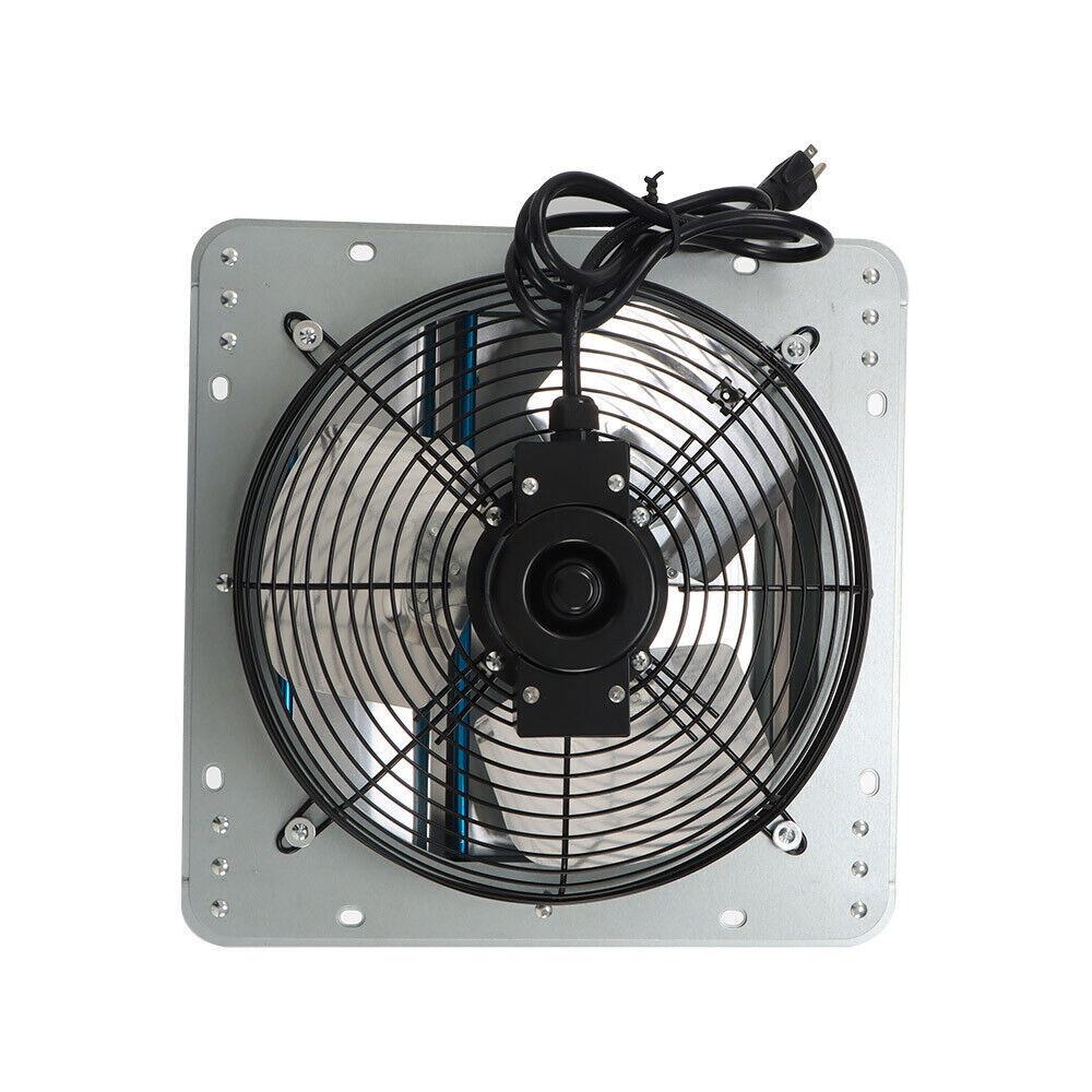 12 Inch Shutter Exhaust Fan For Attic Shed Garage Aluminum High Speed 1800CFM