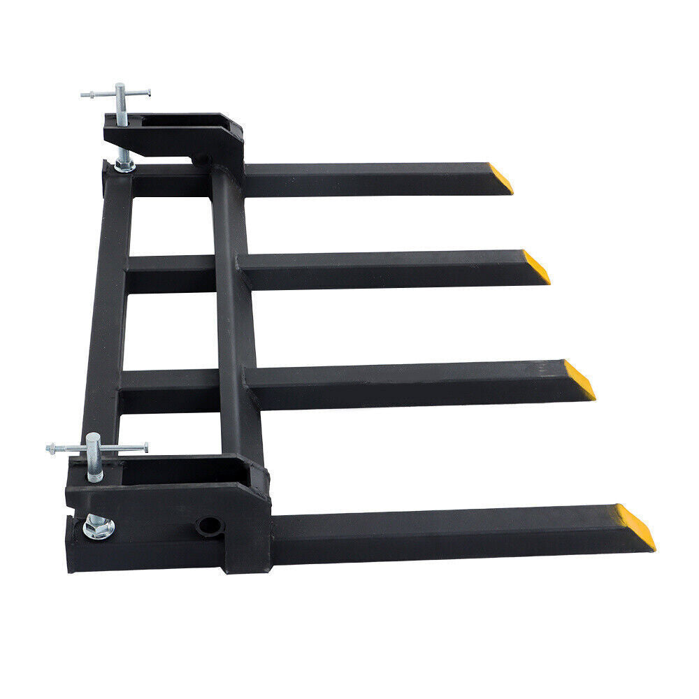42" Clamp on Heavy Duty Debris Fork for Tractor Skid Steer Buckets Trash Forks