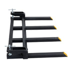 42" Clamp on Heavy Duty Debris Fork for Tractor Skid Steer Buckets Trash Forks