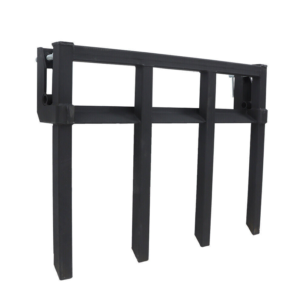 42" Clamp on Heavy Duty Debris Fork for Tractor Skid Steer Buckets Trash Forks