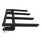 42" Clamp on Heavy Duty Debris Fork for Tractor Skid Steer Buckets Trash Forks