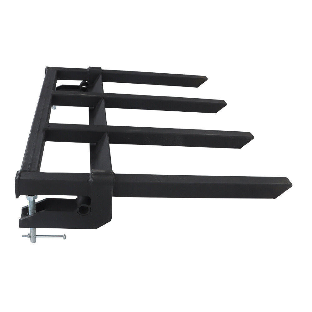 42" Clamp on Heavy Duty Debris Fork for Tractor Skid Steer Buckets Trash Forks
