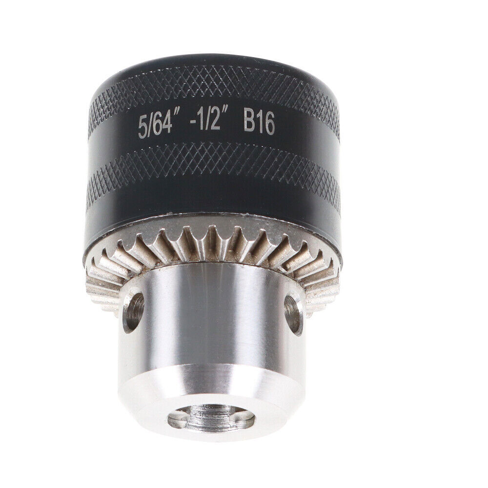 5/64'' to 1/2'' Drill Chuck With MT2 Arbor and Key For Mini Metal Lathe