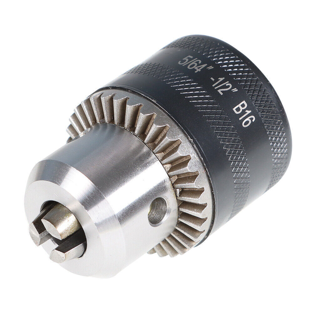 5/64'' to 1/2'' Drill Chuck With MT2 Arbor and Key For Mini Metal Lathe