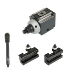 AXA 250-100 Set Piston Type Quick Change Tool Post Holder For Lathe 6- 12"