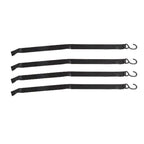 42" x 50" 1100lb Heavy Duty Cargo Net w/Cam Buckles & S-Hooks For Pickup Trucks