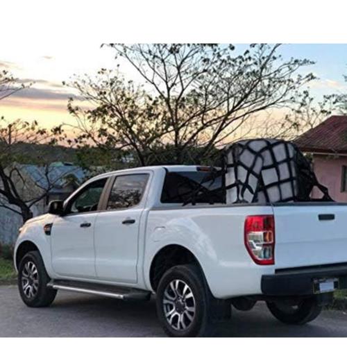 42" x 50" 1100lb Heavy Duty Cargo Net w/Cam Buckles & S-Hooks For Pickup Trucks