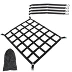 42" x 50" 1100lb Heavy Duty Cargo Net w/Cam Buckles & S-Hooks For Pickup Trucks