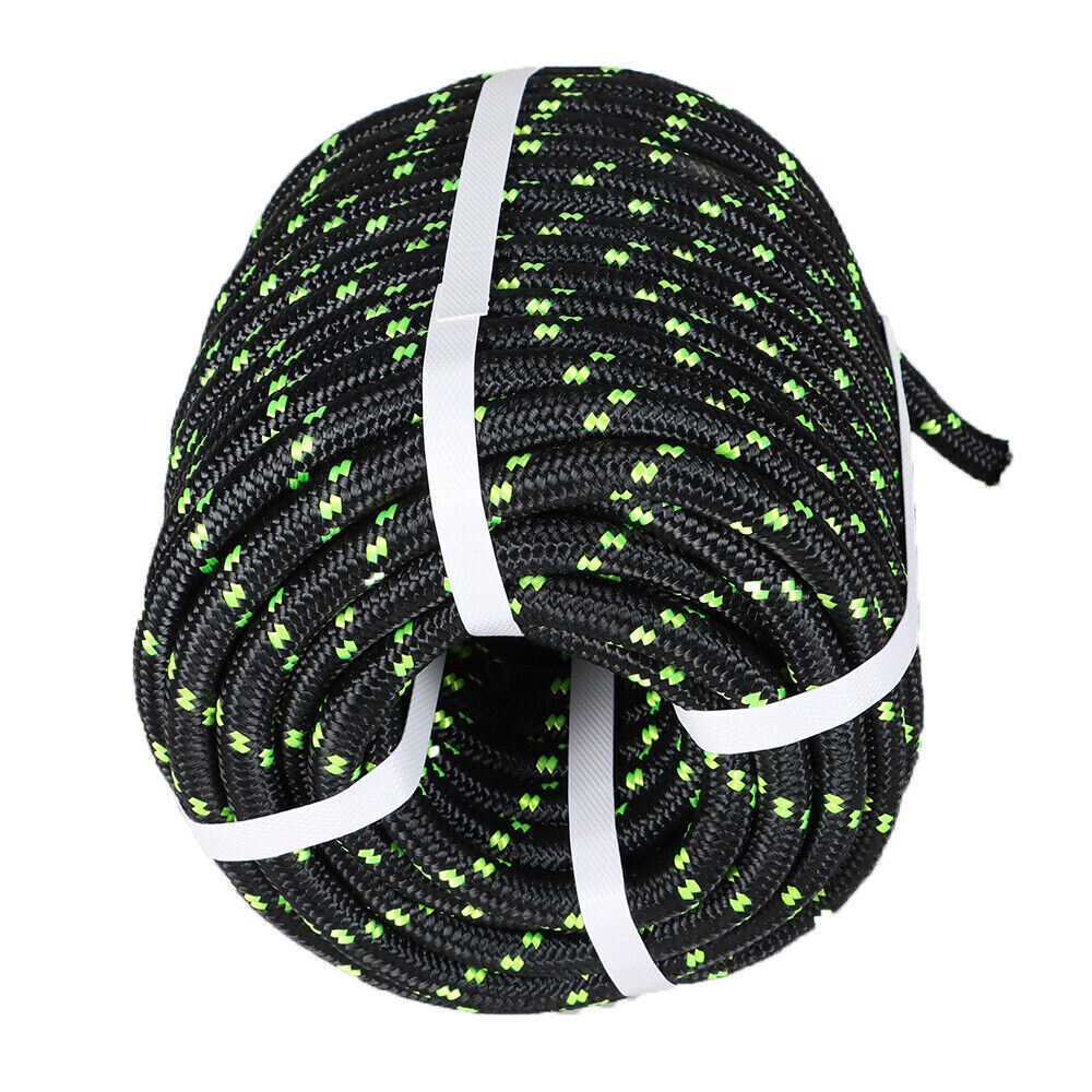 1/2" × 200' Bull Rope Double Braid Polyester Rope 6180Lbs Breaking Strength
