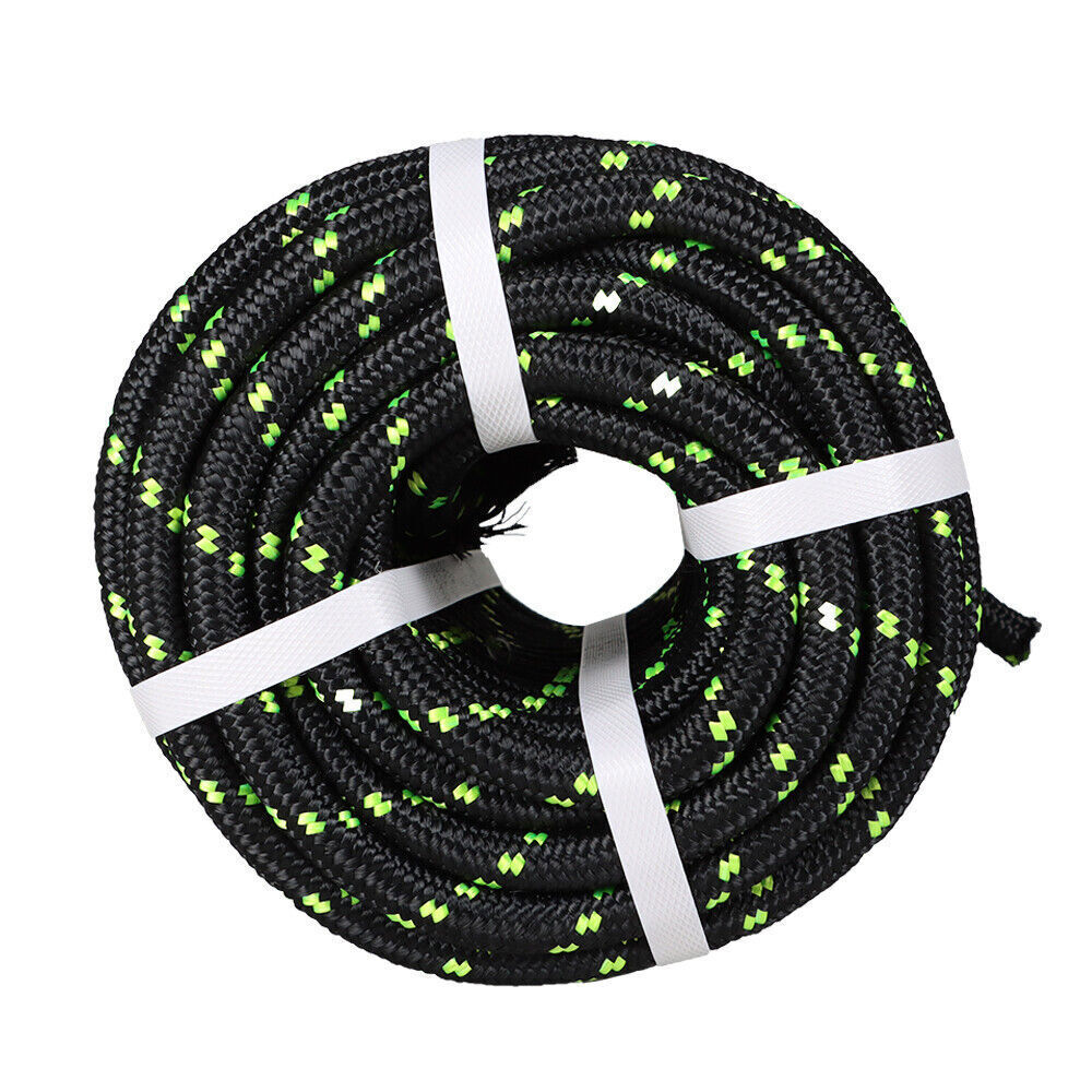 1/2" × 200' Bull Rope Double Braid Polyester Rope 6180Lbs Breaking Strength