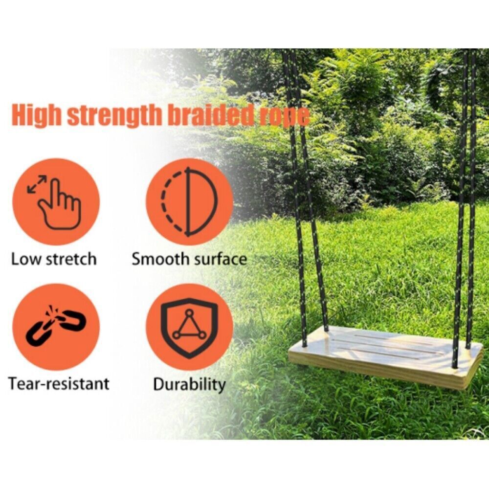 1/2" × 200' Bull Rope Double Braid Polyester Rope 6180Lbs Breaking Strength