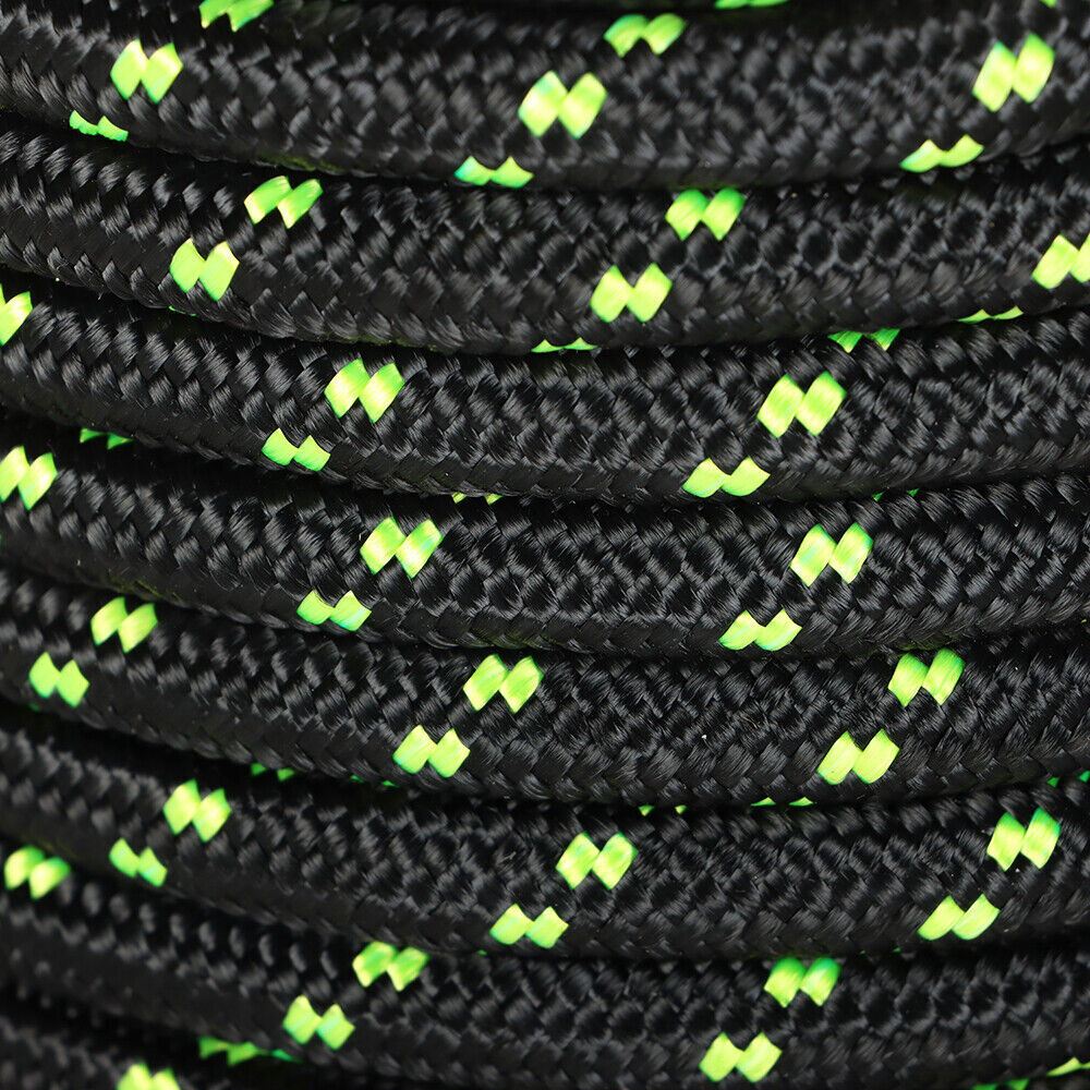 1/2" × 200' Bull Rope Double Braid Polyester Rope 6180Lbs Breaking Strength
