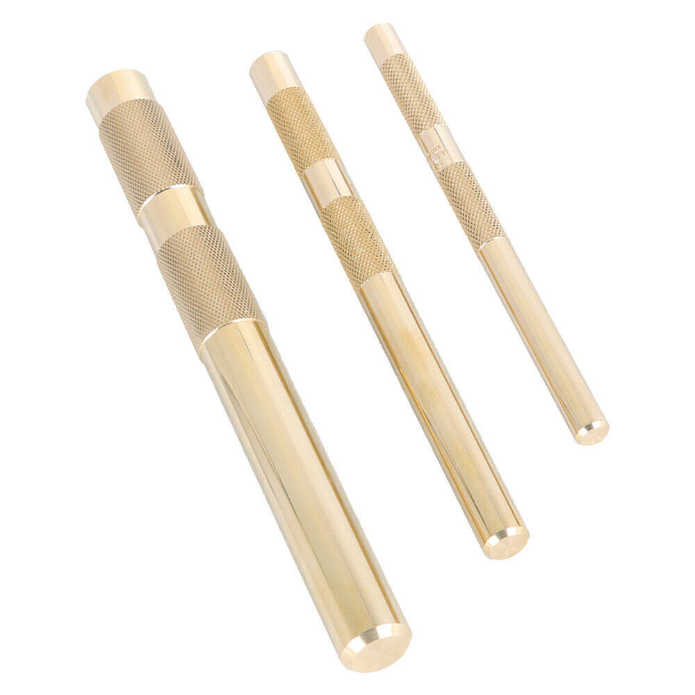 Brass Drift Punch Set 3 Pc Replace for 61360 3/8" to 3/4"