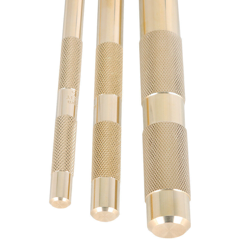 Brass Drift Punch Set 3 Pc Replace for 61360 3/8" to 3/4"