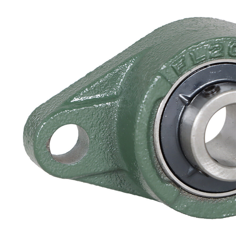 4PCS UCFL204-12 Solid Pillow Block Flange Mounted Bearing 3/4" Bore 2 Bolt