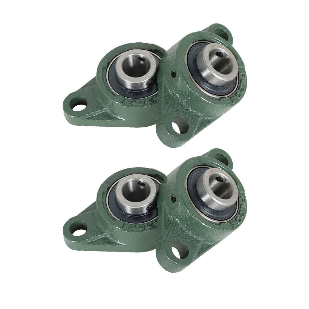 4PCS UCFL204-12 Solid Pillow Block Flange Mounted Bearing 3/4" Bore 2 Bolt